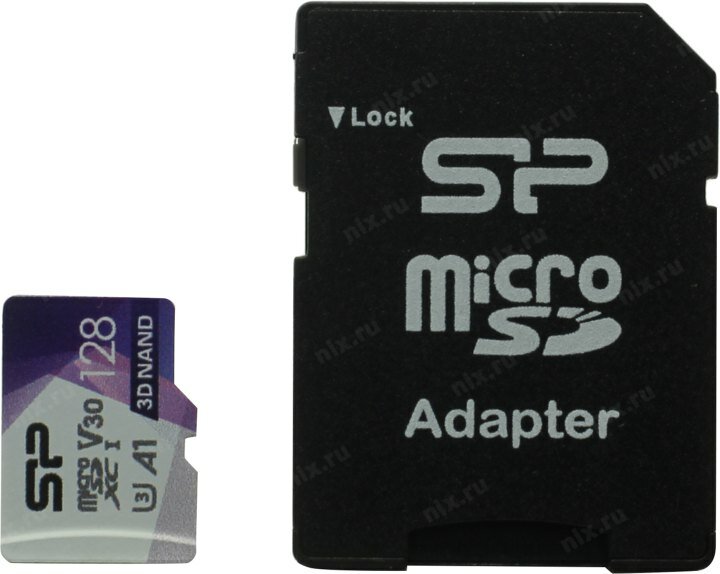 Флеш карта microSD 128GB Silicon Power Superior Pro A1 microSDXC Class 10 UHS-I U3 Colorful 100/80 Mb/s (SD адаптер) - фото №7