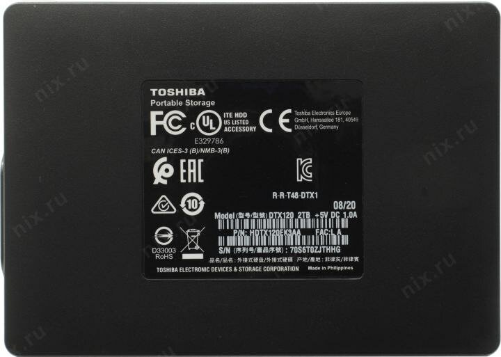 Внешний жесткий диск TOSHIBA Canvio Gaming , 1ТБ, черный - фото №12