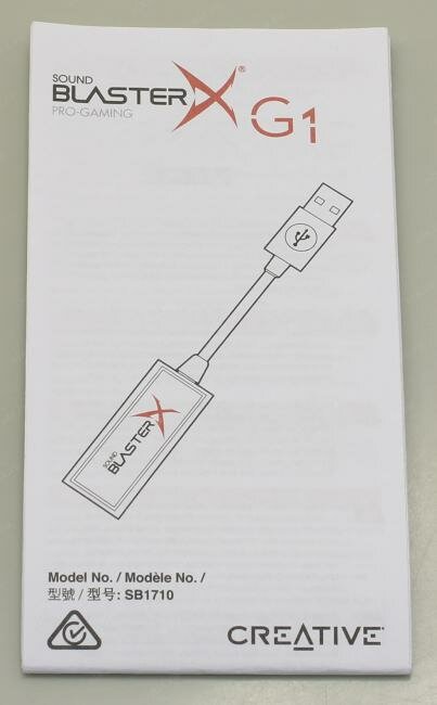Звуковая карта USB CREATIVE Sound BlasterX G1, 7.1, Ret [70sb171000000] - фото №15