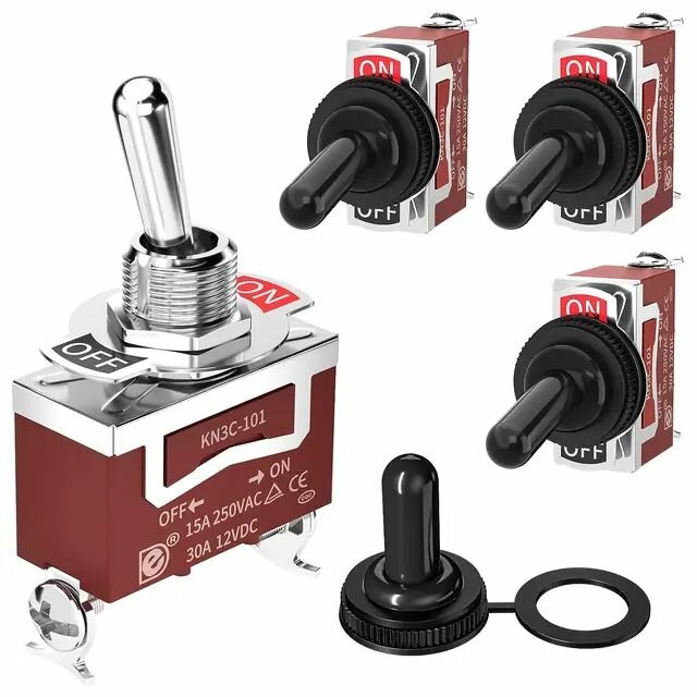 фото Водонепроницаемый переключатель 12 В 30A, 1шт.