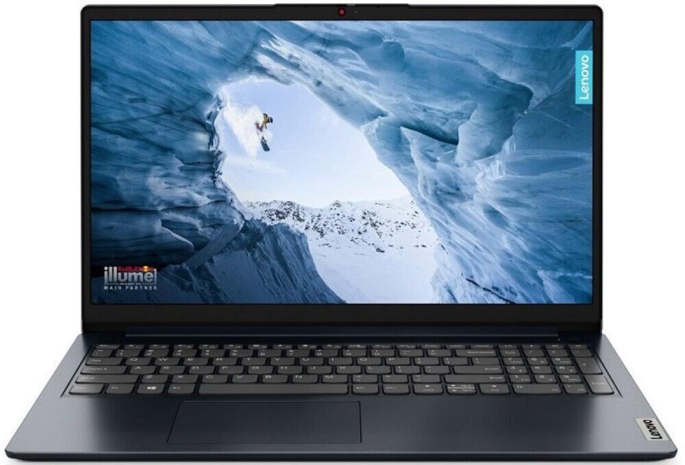 Ноутбук 15.6" HD LENOVO IdeaPad 1 blue (Cel N4020/8Gb/256Gb SSD/VGA int/noOS) ((82V700DMPS))