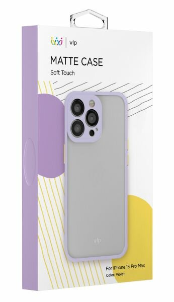 Чехол (клип-кейс) , для Apple iPhone 13 Pro Max, фиолетовый Noname - фото №1