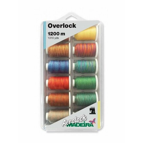 Наборы ниток Madeira Aerolock №125 Blister Box Multicolor