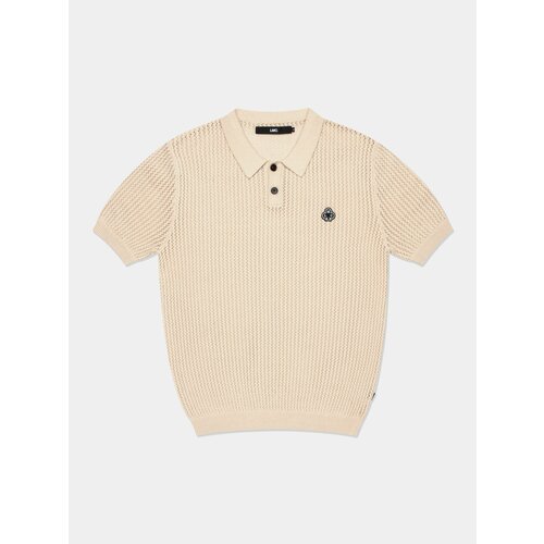 Рубашка LMC, Mesh Knit Polo, размер S, бежевый