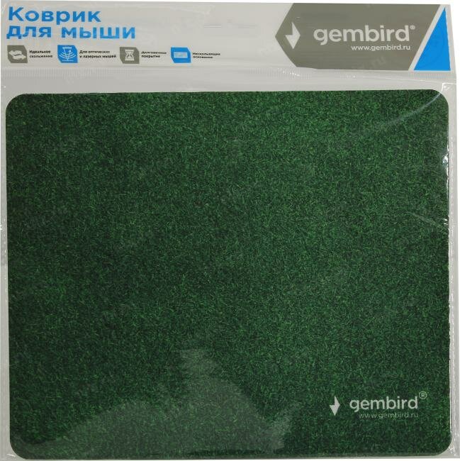 Коврик для мыши Gembird MP-GRASS, рисунок "трава", размеры 220*180*1мм, полиэстер+резина - фото №18