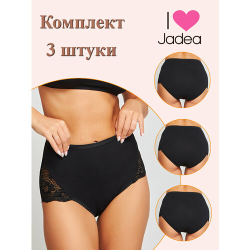 фото Трусы jadea, 3 шт., размер 4, черный