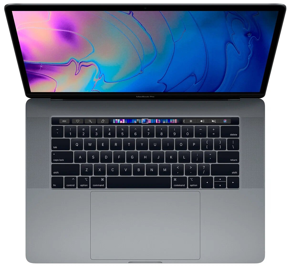 15.4" Ноутбук Apple MacBook Pro 15 Mid 2018 2880x1800, Intel Core i7 2.6 ГГц, RAM 16 ГБ, DDR4, SSD 512 ГБ, AMD Radeon Pro 560X 4 ГБ, macOS, RU, серый космос