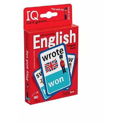 IQ Card games. English. Irregular verbs. Easy Level (100 карт) english verbs