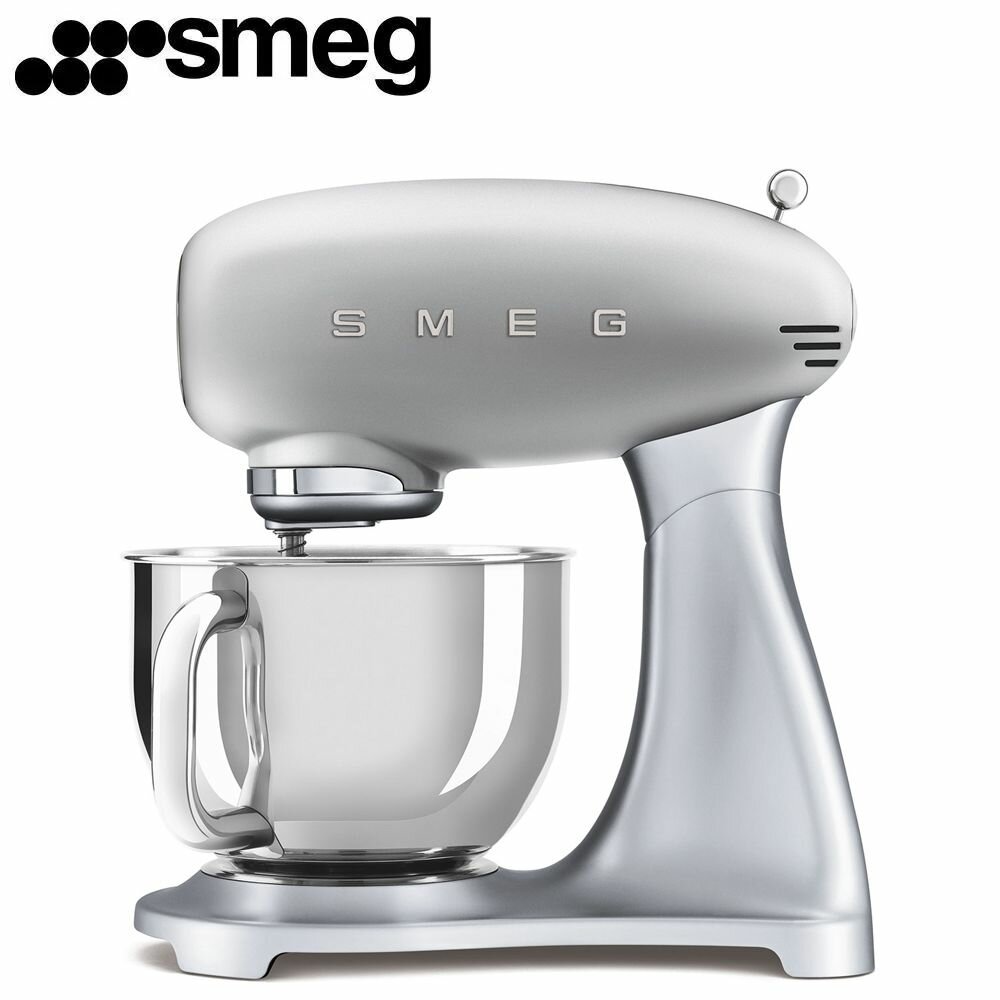 Планетарный миксер SMEG, 4,8л, серебристый, SMF02SVEU