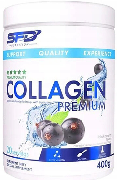 SFD, Collagen 400g MSM Boswellia Vit. D3 + C, 400г (Черная смородина)