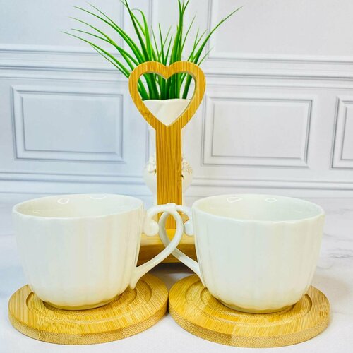 Кофейная пара для чая и кофе с подставкой