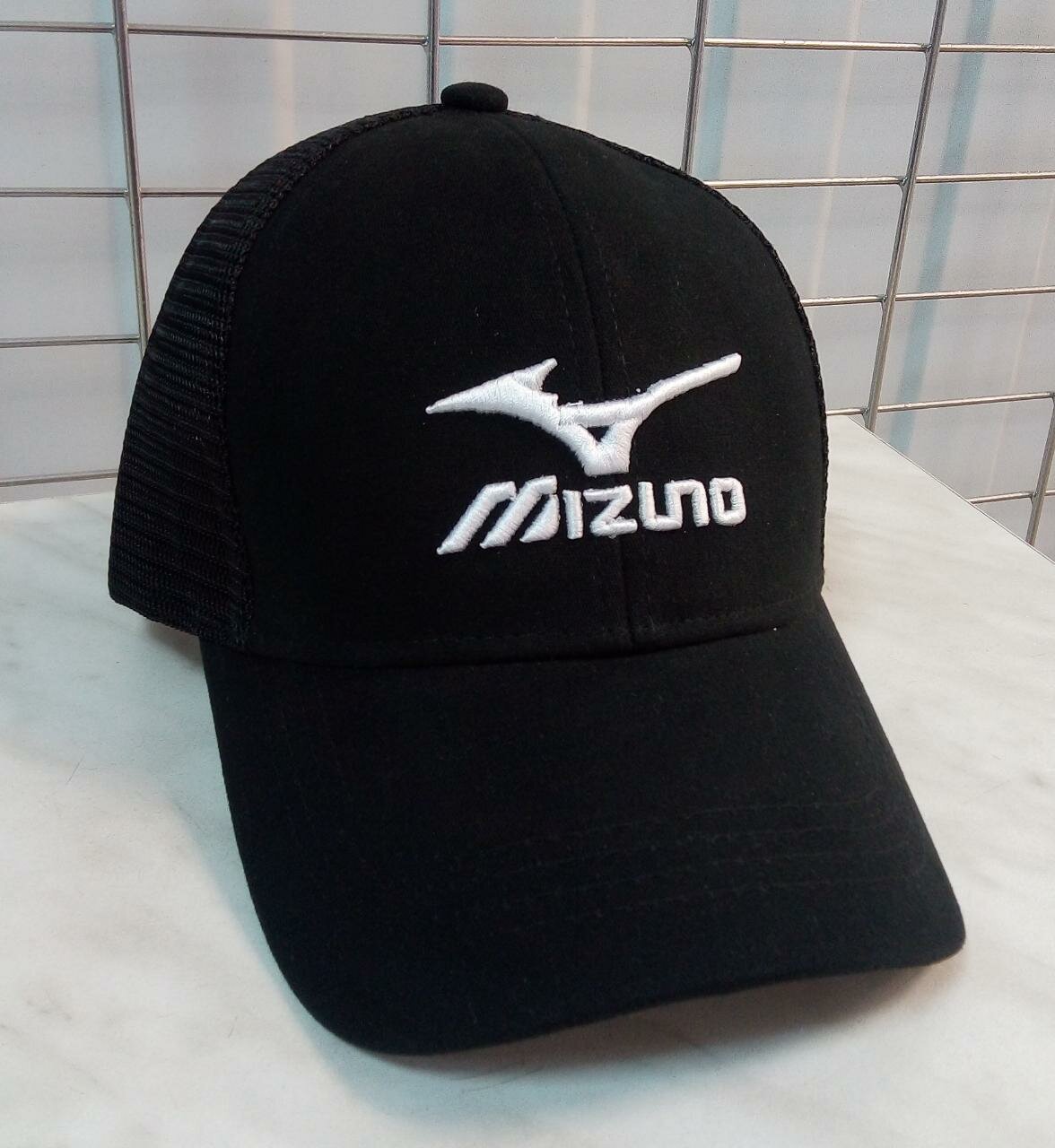 Для волейбола кепка MIZUNO летняя бейсболка в сеточку с регулировкой размера Черная