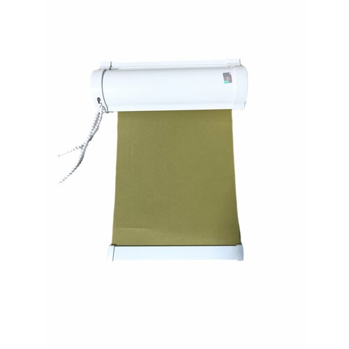 Рулонные шторы ш.20см* в.154см/цвет Эко 28- оливковый/с коробом/левое управление