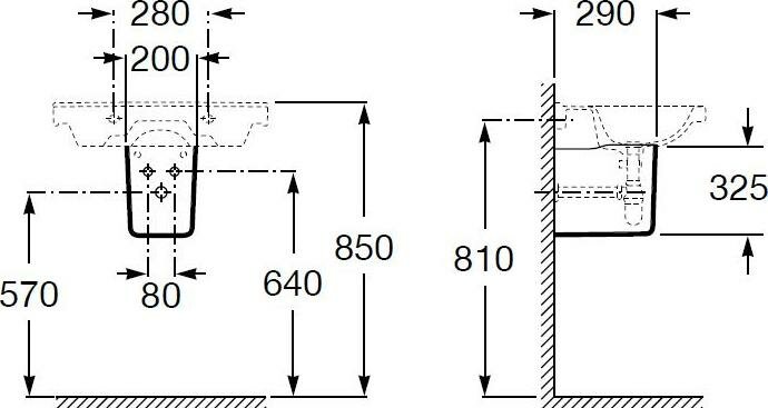 Полупьедестал Roca Debba 33799100Y