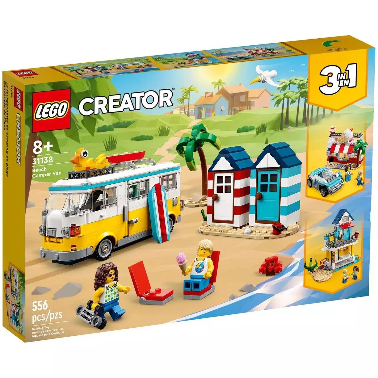 Конструктор LEGO CREATOR 3-in-1 Туристический фургон на пляже | 31138