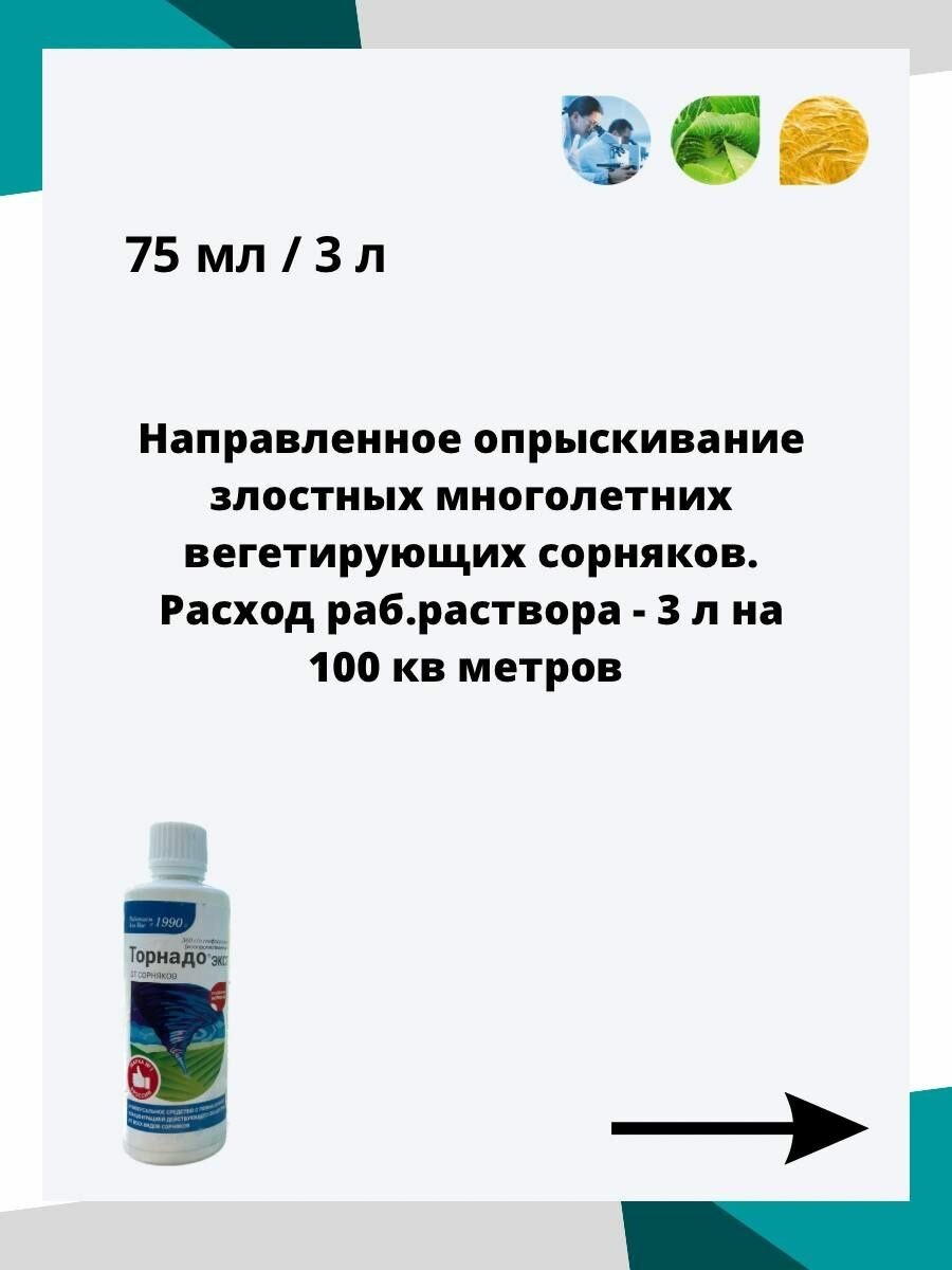 Торнадо от сорняков 100мл.