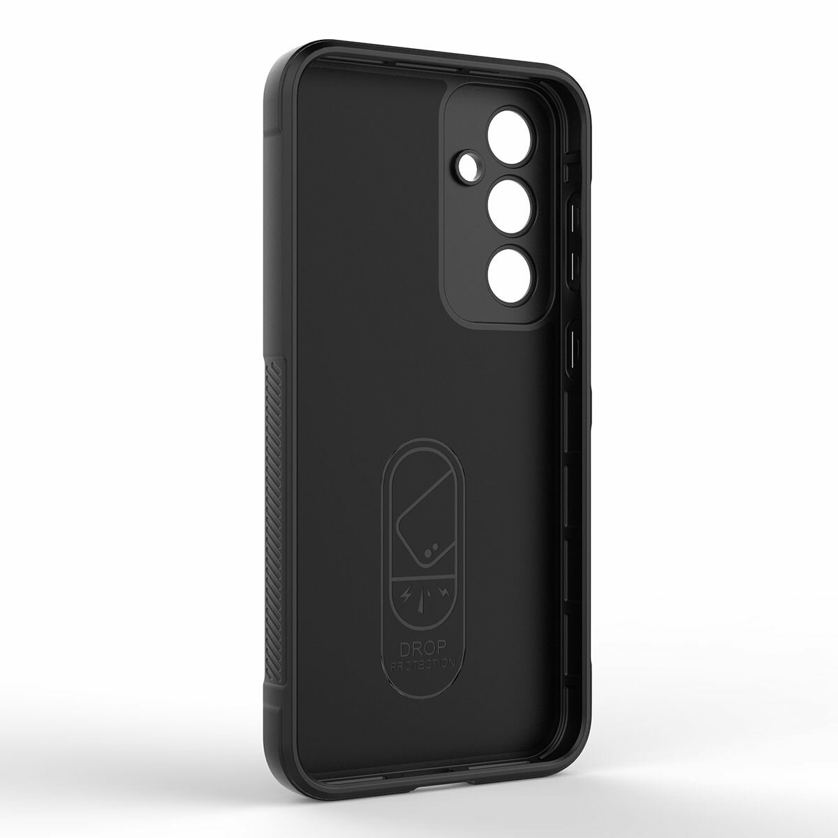 Противоударный чехол Flexible Case для Samsung Galaxy S23 FE (черный) — фото 1