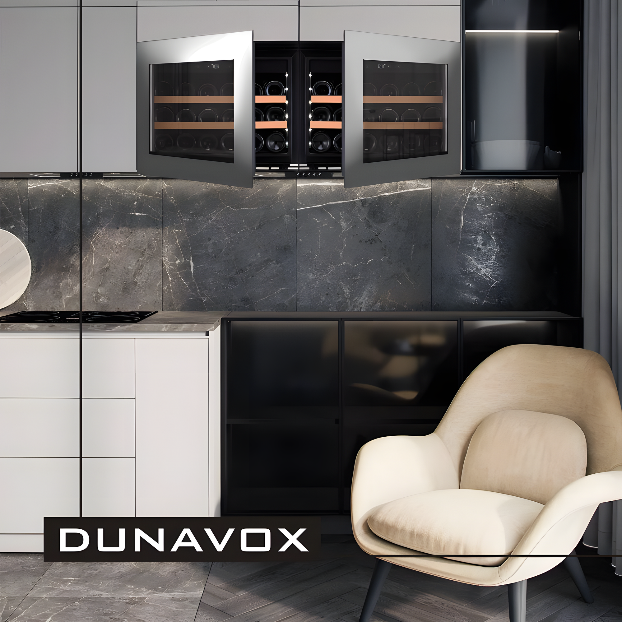 Встраиваемый винный шкаф Dunavox DAV-18.46SS.TO - фотография № 6