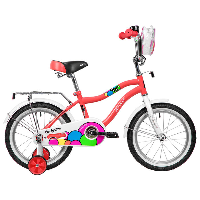 Novatrack Велосипед 16" Novatrack CANDY, цвет коралловый