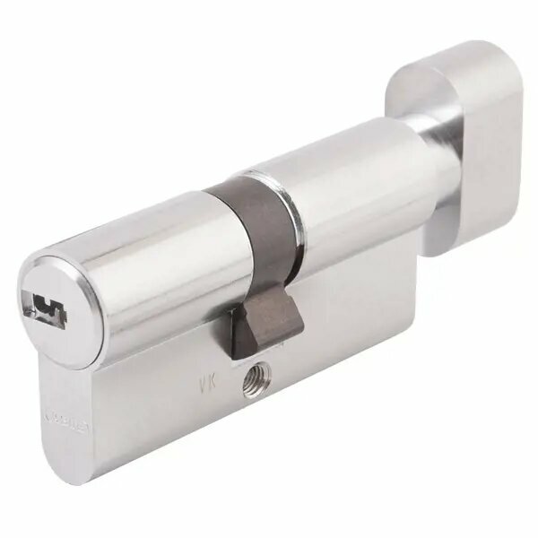 Цилиндр Abus KD6N Z35/K35 35x35 мм ключ/вертушка цвет никель