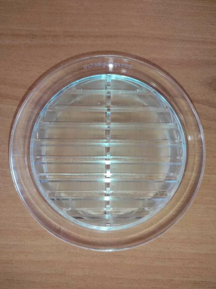 фото Вентиляционная решетка с кольцом 125 мм прозрачный PROFI