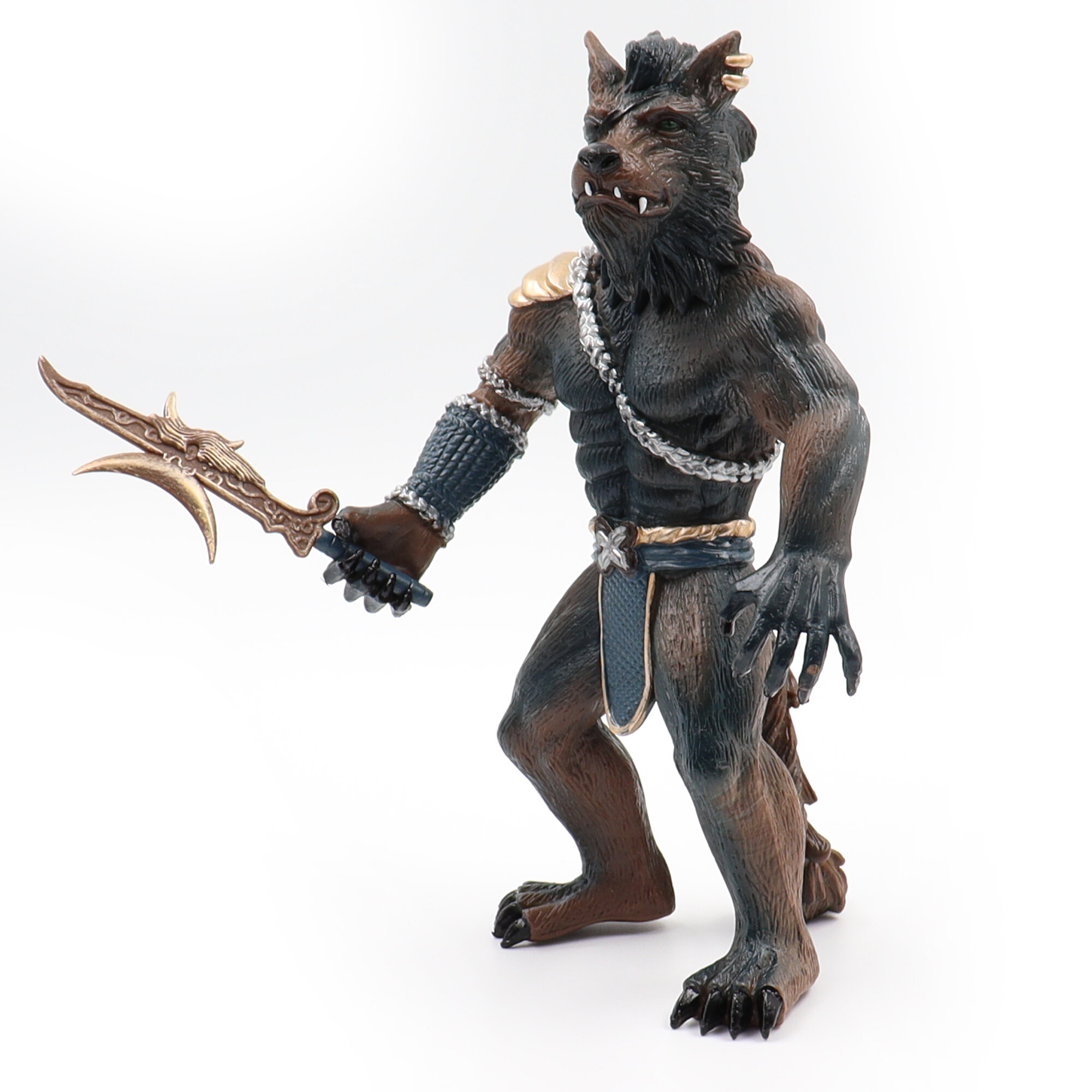 Фигурка животного Zateyo Фэнтези Волк Воин Оборотень игрушка для детей ...