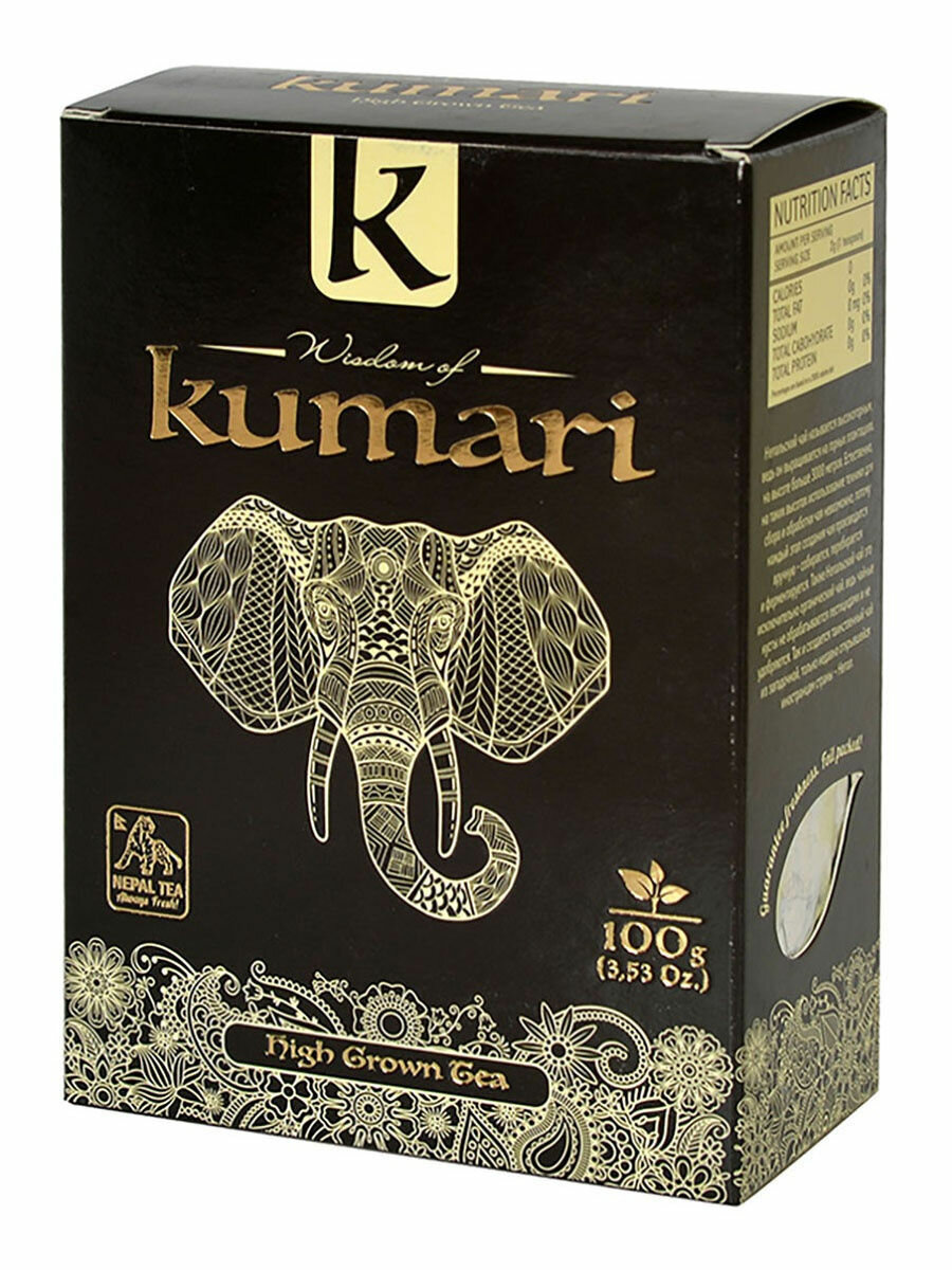 Чай черный Kumari High Grown Tea листовой, 200 г