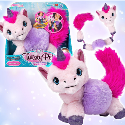 Мягкая игрушка Игрушка плюшевая трансформер Twisty Petz Snowpuff Единорог