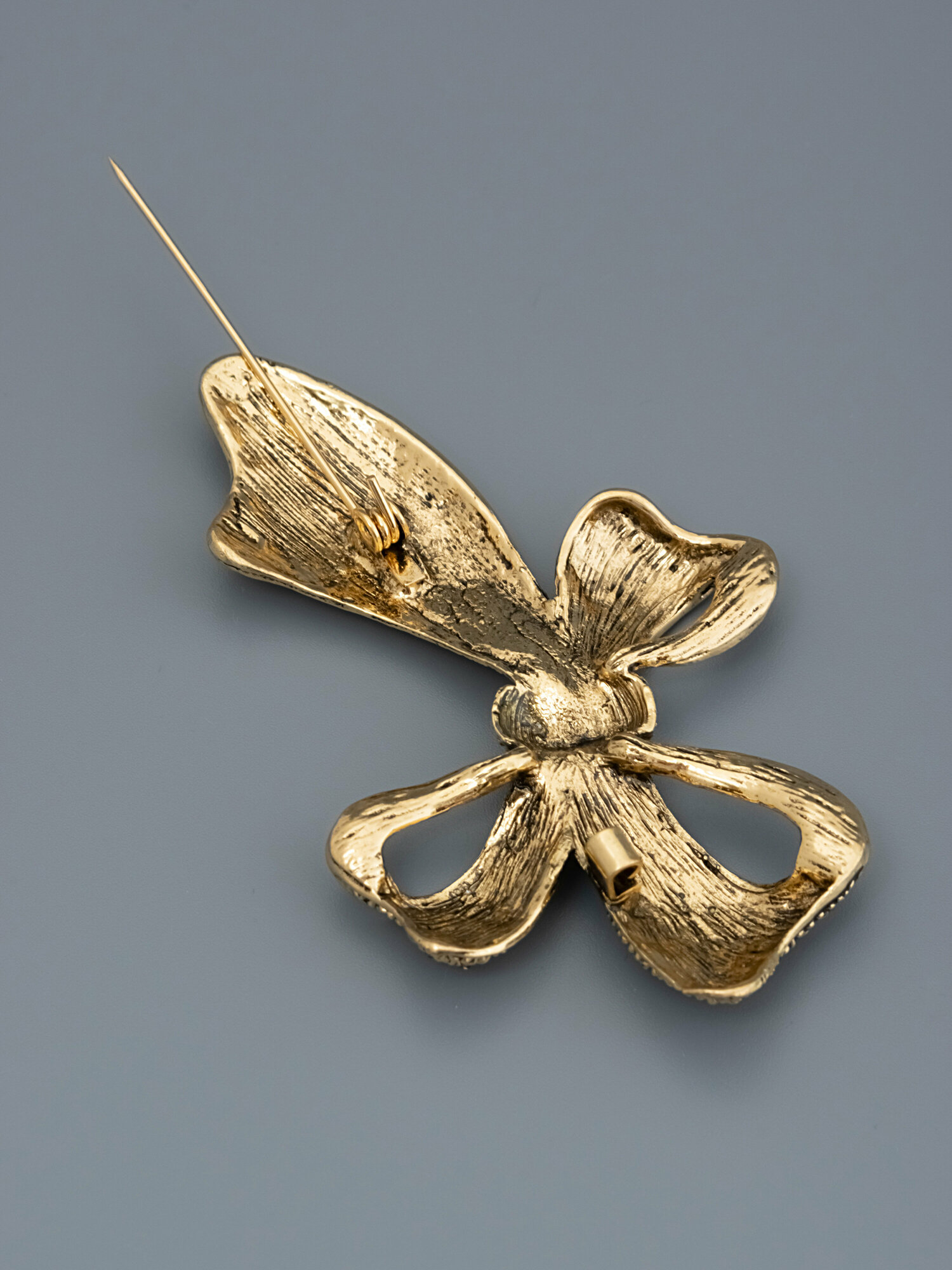 Брошь ЖемАрт, кристалл, золотистый — фото 1