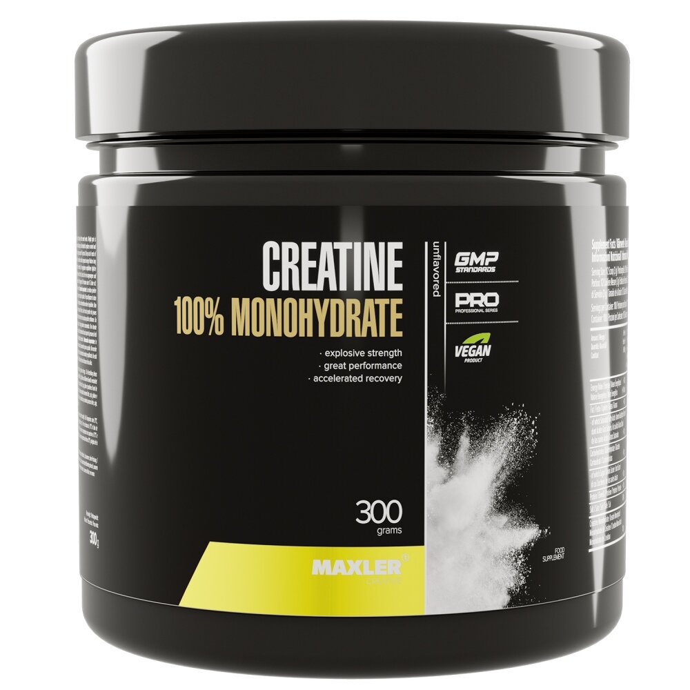 Creatine 100% Monohydrate, 300 г, Unflavored / Без вкусовых добавок