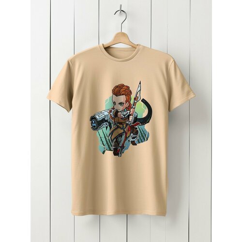 фото Футболка hypnotica, размер s, бежевый