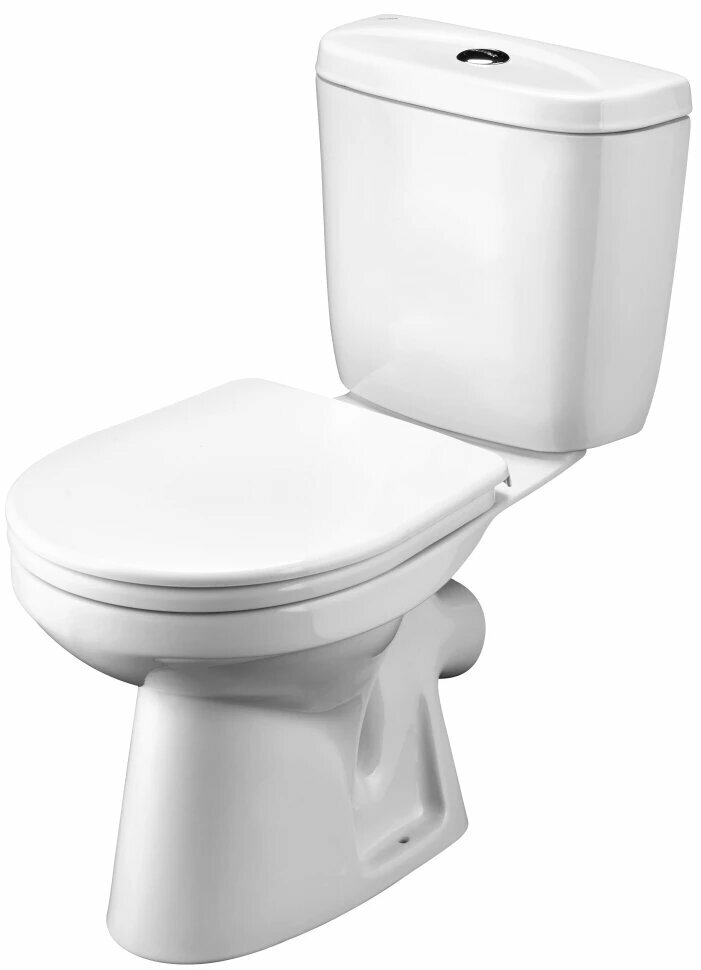 Унитаз-компакт Santek Анимо 1. WH30.2.134 косой выпуск с сиденьем белый