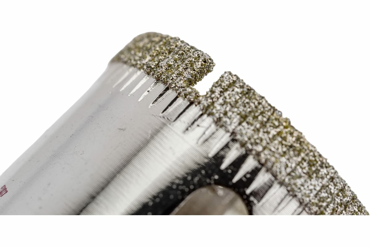 Коронка алмазная с центрирующим сверлом по керамограниту и керамике 35 мм "росомаха"
