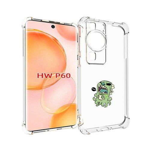 Чехол MyPads crop для Huawei P60 задняя-панель-накладка-бампер