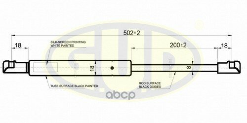 Амортизатор Багажника Амортизатор Багажника Audi A4 Avant (8E5, B6) 04/01-12/04 530N L=502/200Mm G.U.D арт. GGS020118