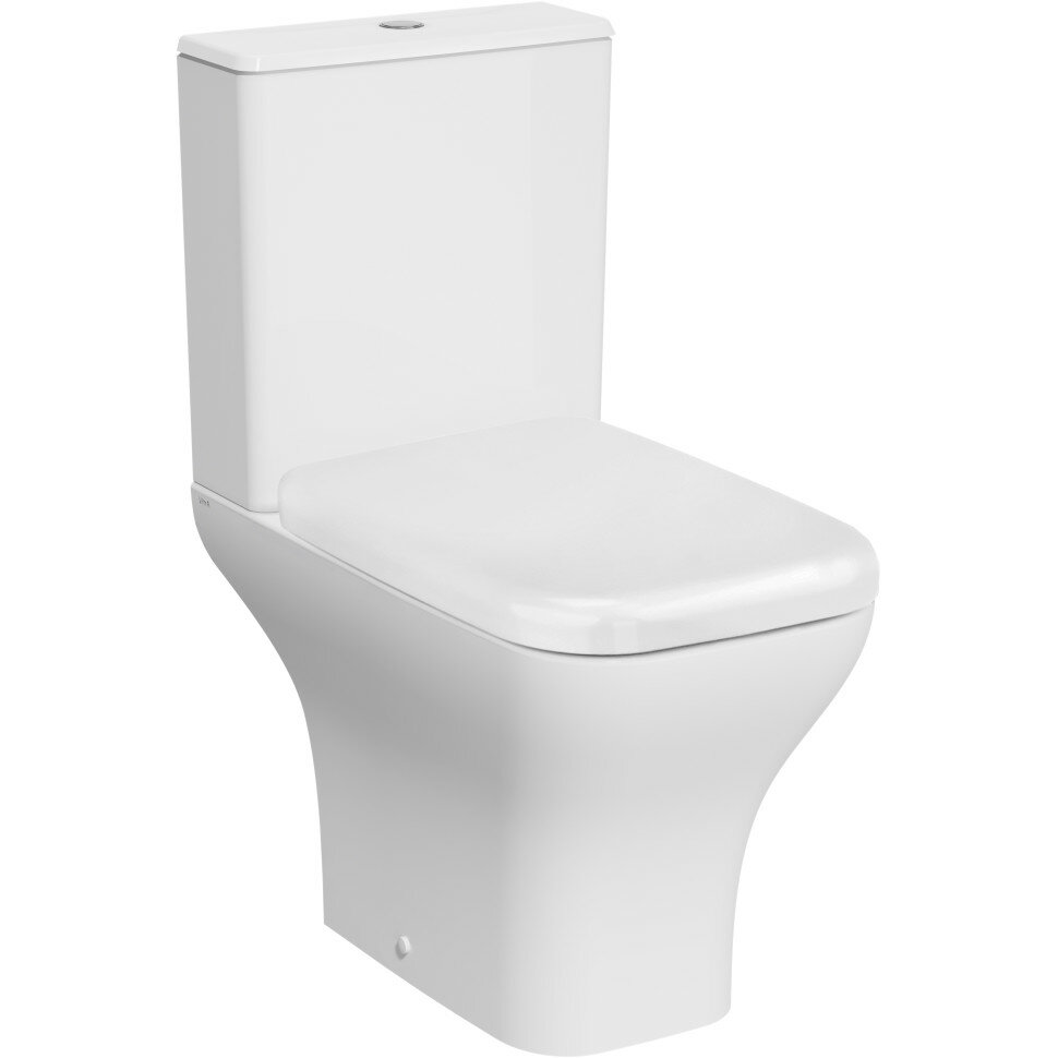 Унитаз-компакт VitrA Polar 9843B003-7201 безободковый, с микролифтом