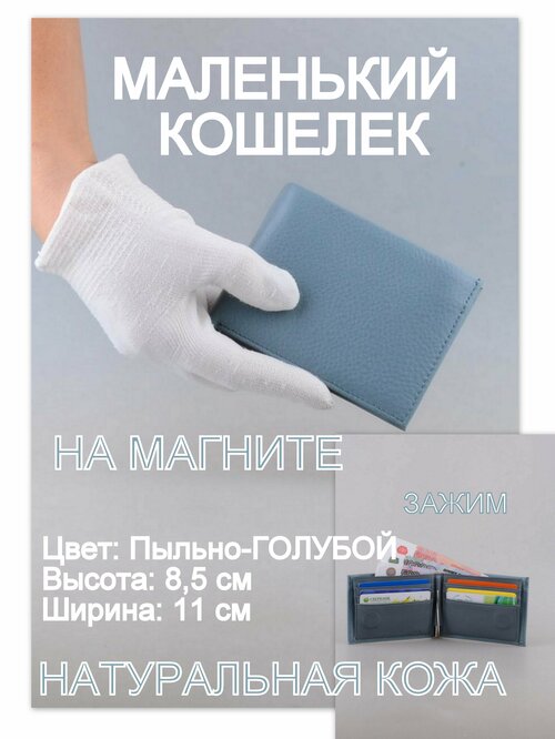 Кошелек Rubelleather КЖ24-071-1, голубой