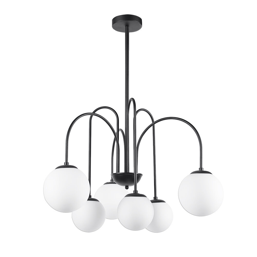 Люстра на штанге Arte Lamp MEBSUTA A1675LM-8BK / E14 / 8х40Вт / IP20 / чёрный