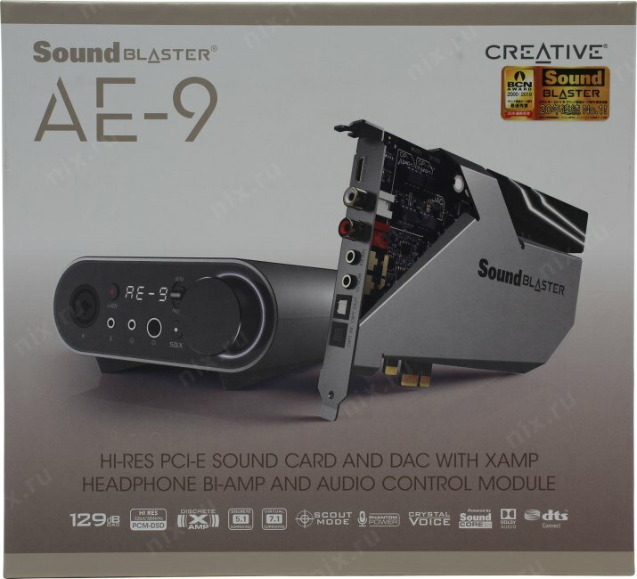 Звуковая карта PCI-E CREATIVE Sound Blaster AE-9, 5.1, Ret [70sb178000000] - фото №11