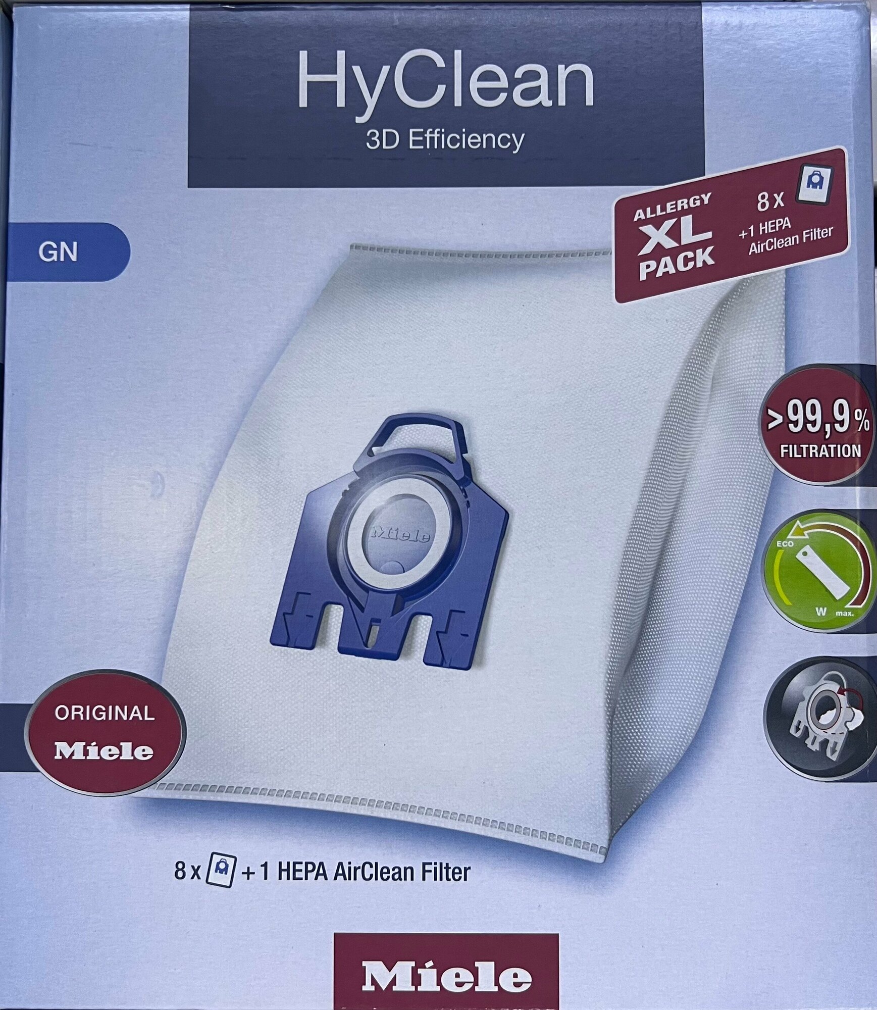 Мешок-пылесборник Miele Allergy GN XL-Pack 2 HyClean+фильтр HA50