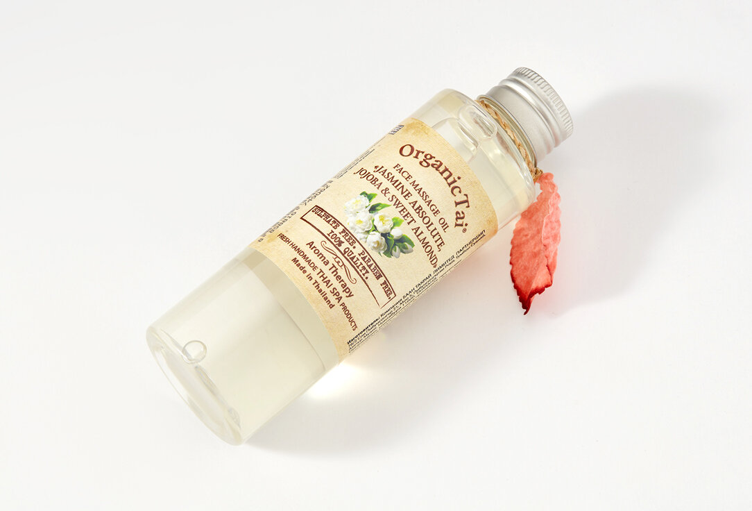 ORGANIC TAI Масло массажное для лица Жасмин, жожоба и сладкий миндаль 120 мл - фото №13