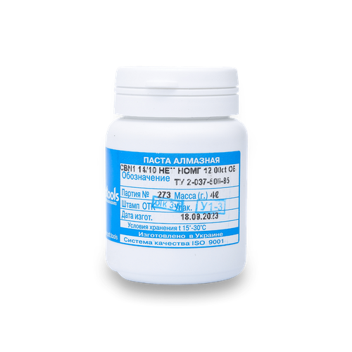 Эльборовая паста PDT, микропорошок марки CBN1, зернистость 14/10 мкм, PDT/CBN1 14/10 ÍÎÌÃ