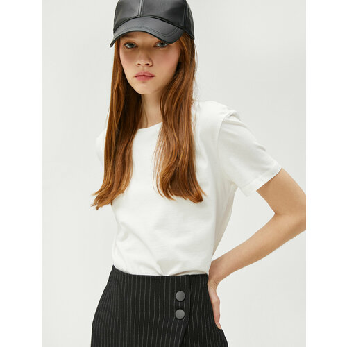 фото Футболка koton, размер l, бежевый