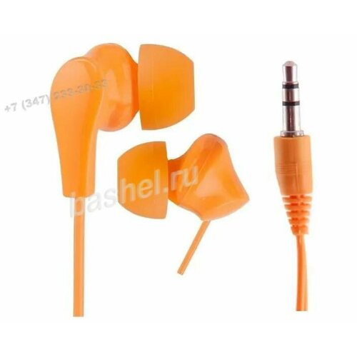 Наушники вставные Perfeo NOVA оранжевые электротовар 659₽