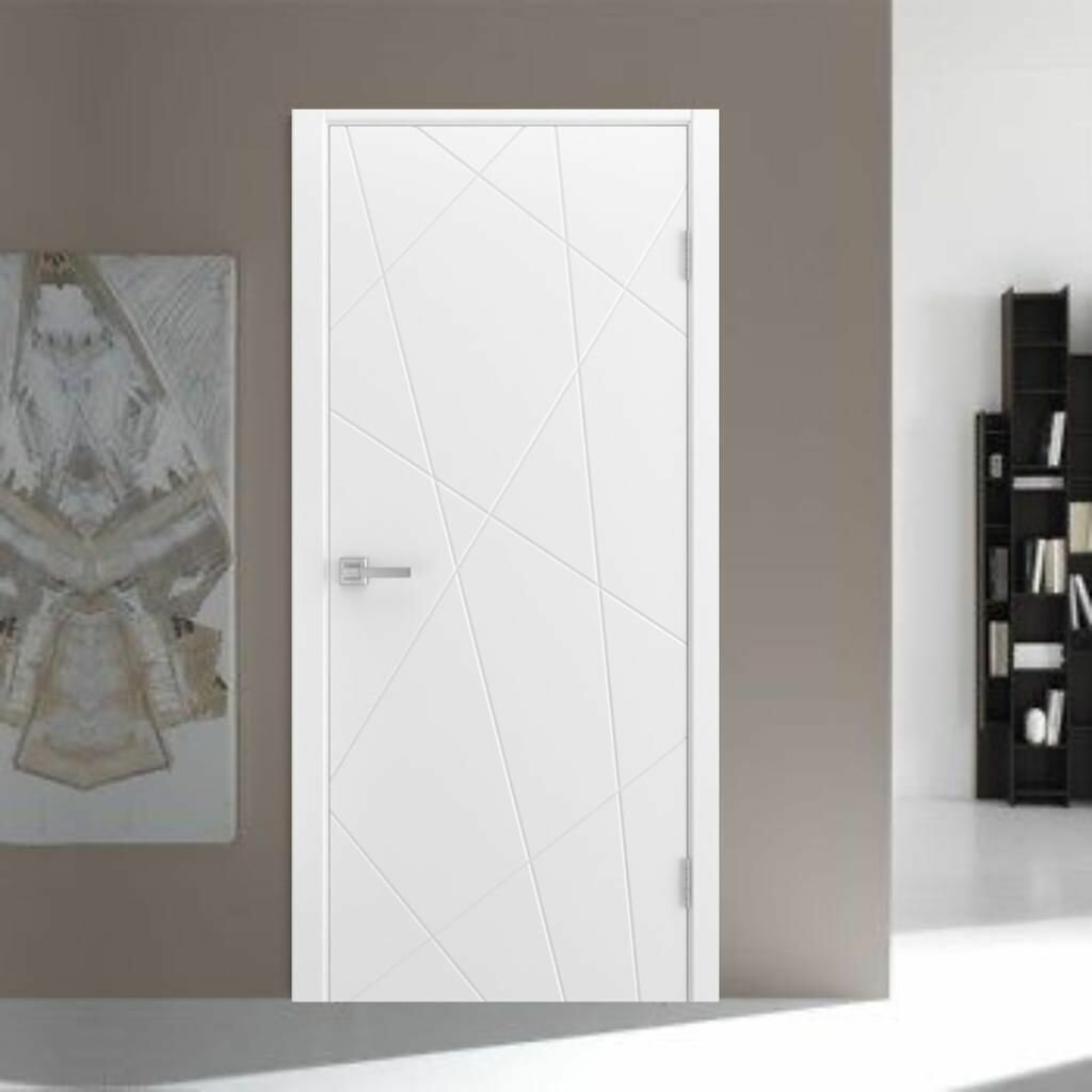 фото Дверь межкомнатная Fiesta эмаль белая Paputin's Doors 600 х 2000 мм