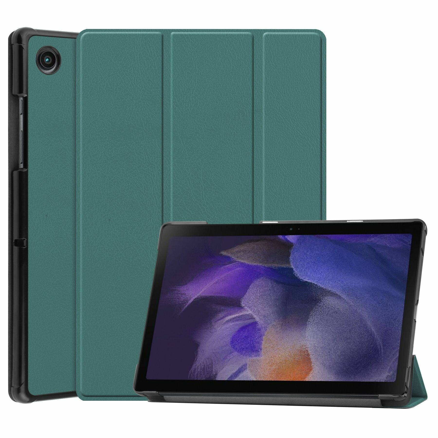 Чехол для Samsung Galaxy Tab A8 (2021-2022) 10.5" зеленый — защита от царапин, пыли и ударов, доступ ко всем кнопкам и портам