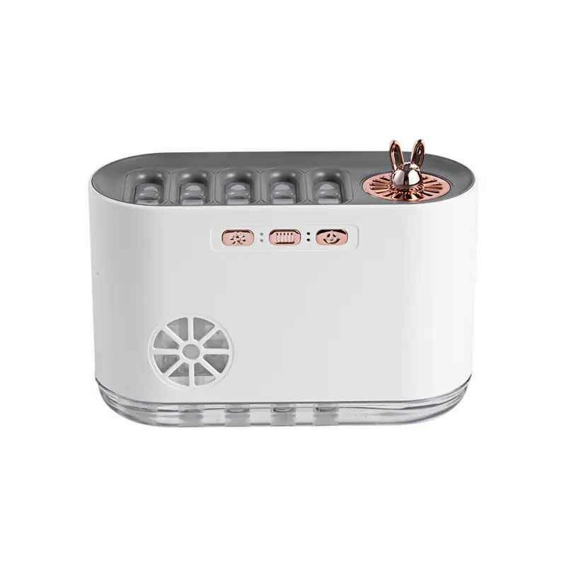 фото Многофункциональный увлажнитель воздуха/7 светодиодных ламп, красочные пять распылителей, портативный умный увлажнитель воздуха, бытовой диффузор эфирных масел