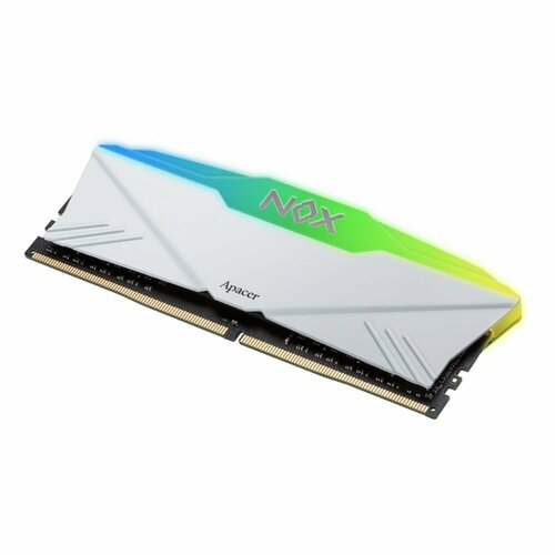 Модуль памяти Apacer DDR4 3200 16GB DIMM NOX RGB White Gaming Memory AH4U16G32C28YNWAA-1 Non-ECC CL16 135V Intel XMP 20 Heat Sink RTL 472500₽