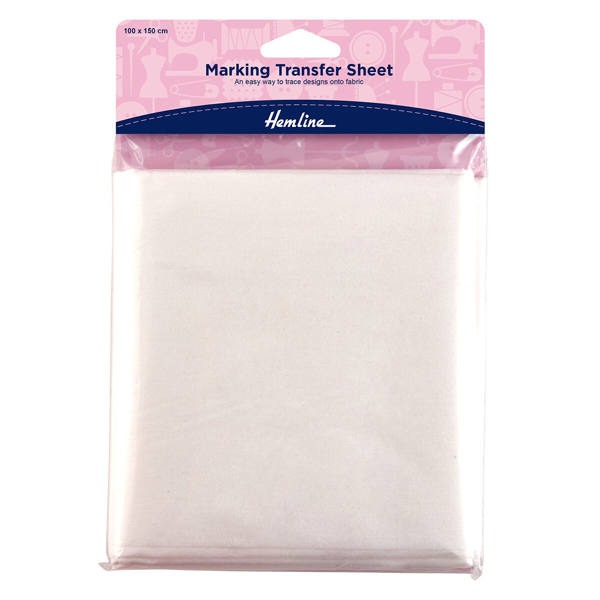 фото Материал для копирования деталей кроя на ткань, многоразовый 100 х 150 см белый HEMLINE 752