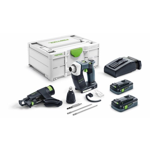 Аккумуляторный шуруповёрт для гипсокартона Festool DuraDrive DWC 18-2500 HPC 40 I-Plus 12562400₽